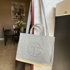 UGG Telfar Fleece Gray Shopping Bag